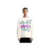 Li-Ning Cartoon Rabbit Graphic Casual Pullover Sweatshirt Unisex Tops Off-White AWDT527-1