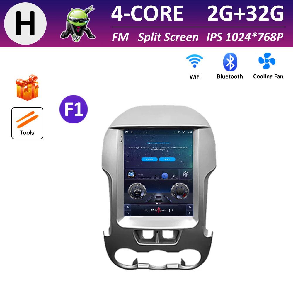 9.7 Inch Touch Screen Car Video for Ford Ranger 2012 2013 2014 - 2015 Radio Player Cooling Fan Wireless Carplay Head Unit WIFI