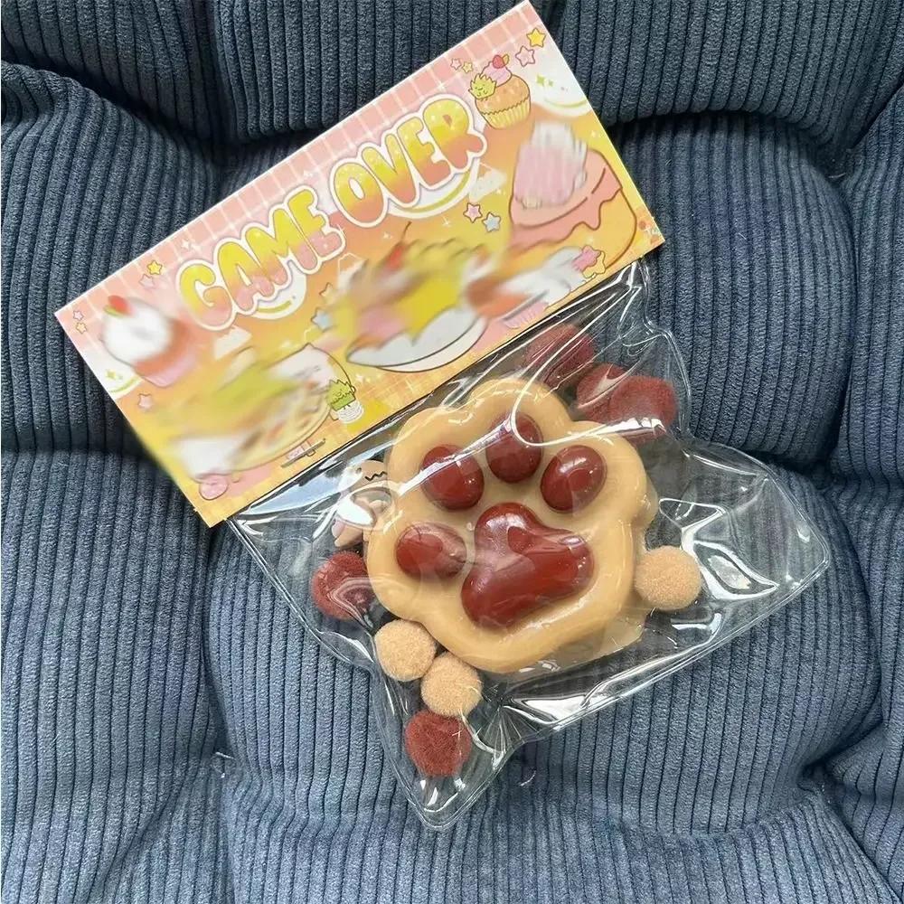 Mochi Taba Squishy NEW Fidget Toy Anti-stress Mini Kawaii Cat Paw TPR Small Cat Paw Cute Pink Cat Foot Pinch Decompression Toy