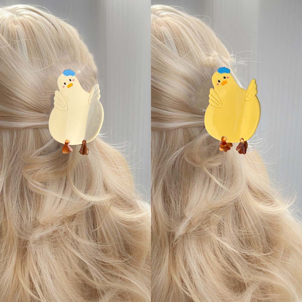 Sweet Chick Shark Clip Acetic Acid Animal Hair Clip Fashion Acetate Cat Hair Claw Daily
