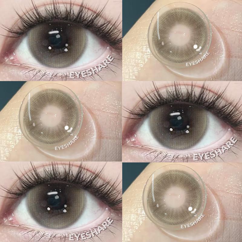 EYESHARE 1 Pair Brown Color Contact Lenses for Eyes MONTREAL Natural Eyes Lens Pink Purple Cosmetics Beautiful Pupils
