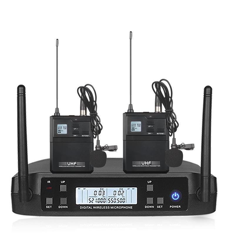 

GLXD Двойной беспроводной микрофон УВЧ динамический для лекций и мероприятий на открытом воздухе US Plug