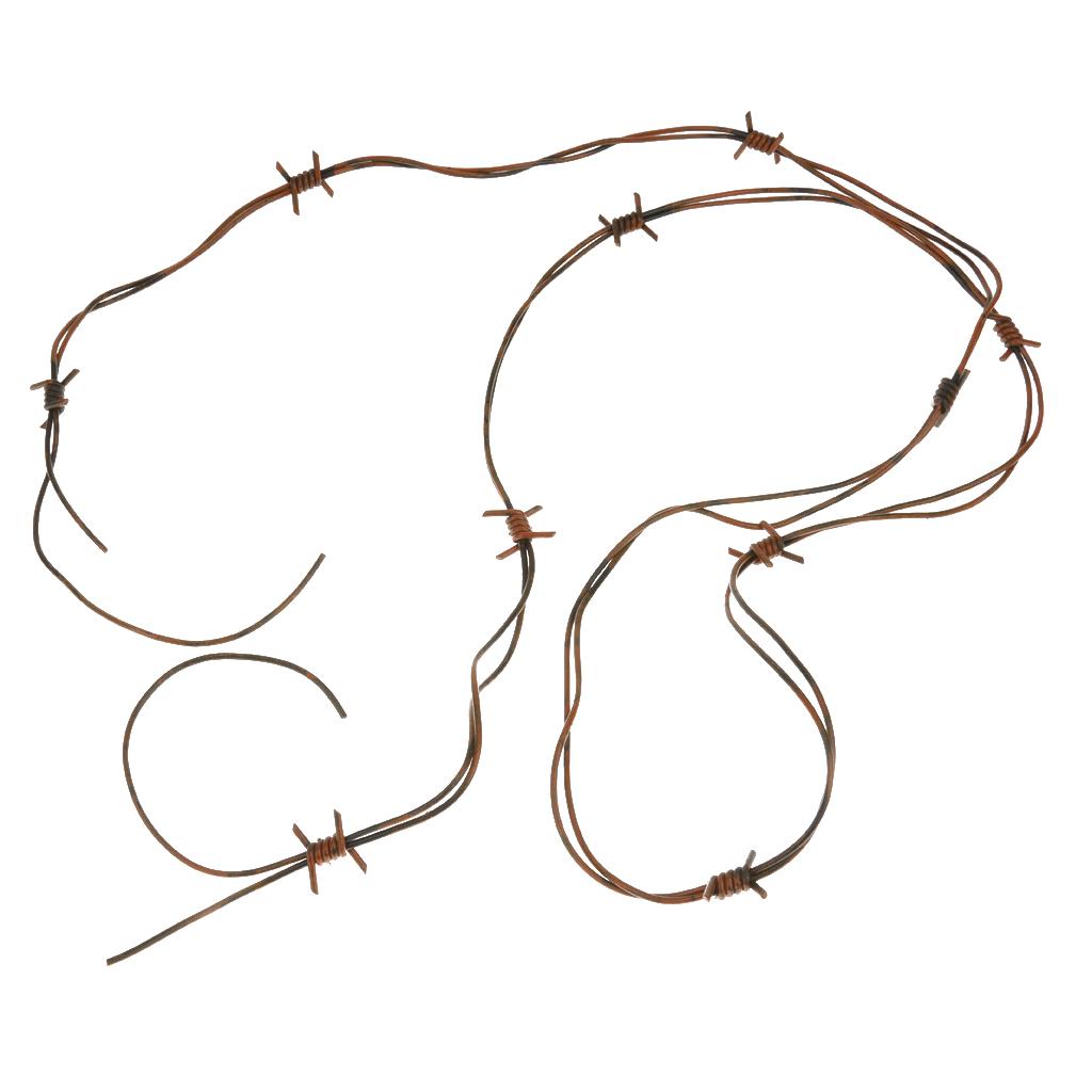 Vitex Wire Hens Night Party Fake Plastic Barbed Brown Wire Halloween Decor