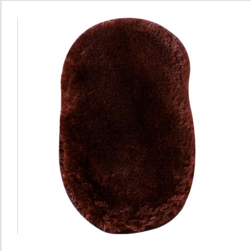 1Pcs Shoe Care Brush Soft Wool Plush Shoe Gloves Wipe Shoes Mitt Suede Shoes Cleaner