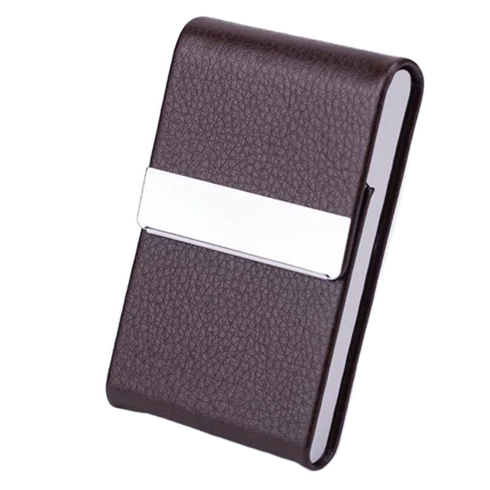 Slim Pocket Business Card Case PU Leather ID Case Card Box Name Card Holder  Office Supplies