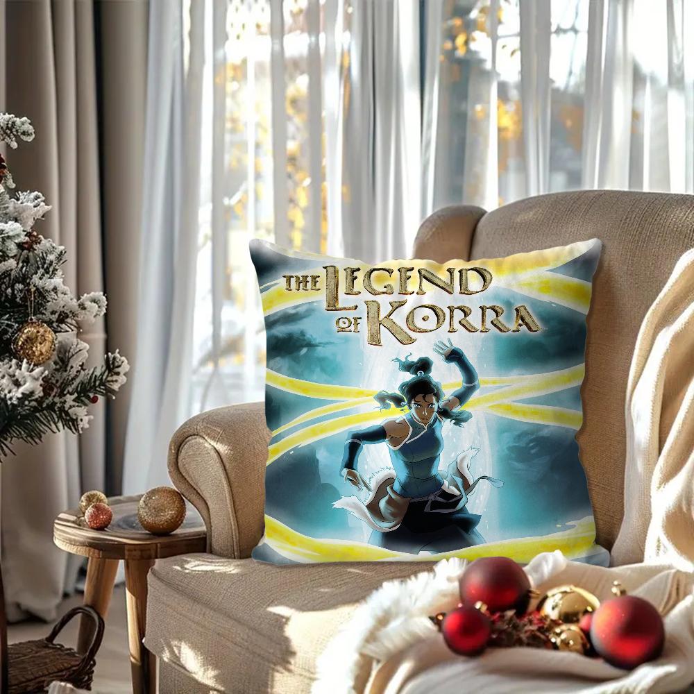 The L-Legend of K-Korra Animation Pillow Case Square Pillow Bedroom Sofa Leisure ComfortCushionLiving Room Home Decoration 40X40