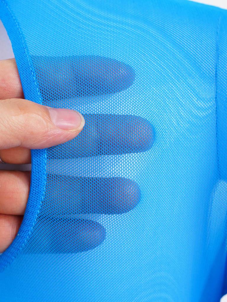 Dziewczęca Błyszcząca Sukienka do Łyżwiarstwa z Długim Rękawem, Okrągłym Dekoltem, Odkrytymi Plecami, Dżetowym Meshowym Wstawkami, Trykot do Tańca Baletowego