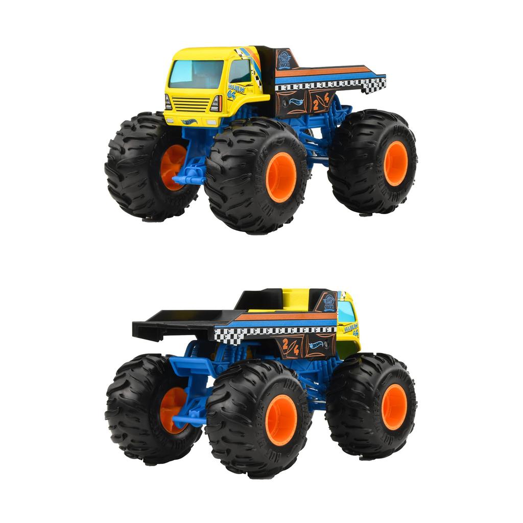 Hot Wheels Monster Truck Big Size Assortment Vehicle Set of 4 Mini Box Ages 3 and Toys, 124 Scale, Cars, Sold, Up, Multi-Purpose, FYJ83-987L