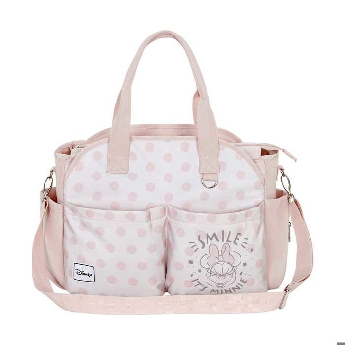 Sac poussette bébé mommy - disney minnie mouse dear - saumon - taille unique