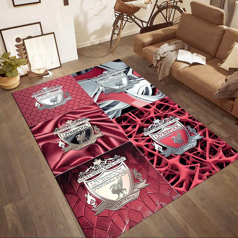 Liverpool Football Club Area Rug Suitable For Study Room Bedrooms Hallway Kitchen Antislip Carpet Anime Office Decor Wedding Party Gift
