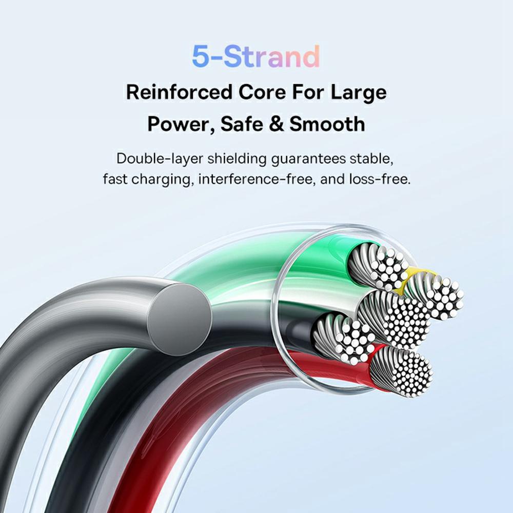 BASEUS Discolor Series 1m Fast Charging Cable Type-C to iP 20W Nylon Braided Data Cord