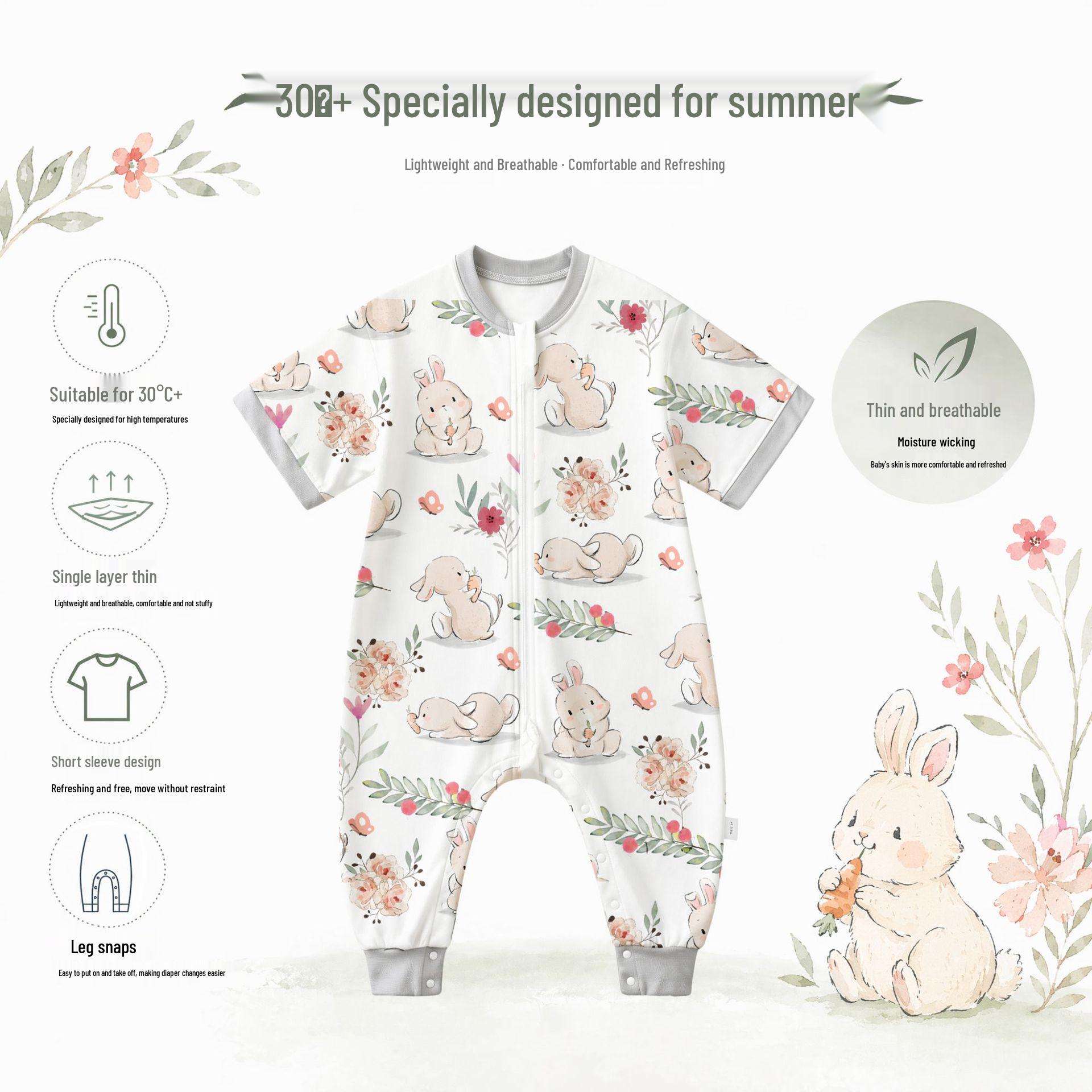 Superman Baby Sleeping Bag: Spring/Summer Pure Cotton Footed Anti-Kick Blanket for Children