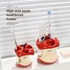 Creative Storage Rack Bracket Toothbrush Holder High Aesthetic Apple Electric , Ceramic Base, Bathroom Toothpaste, Toiletries