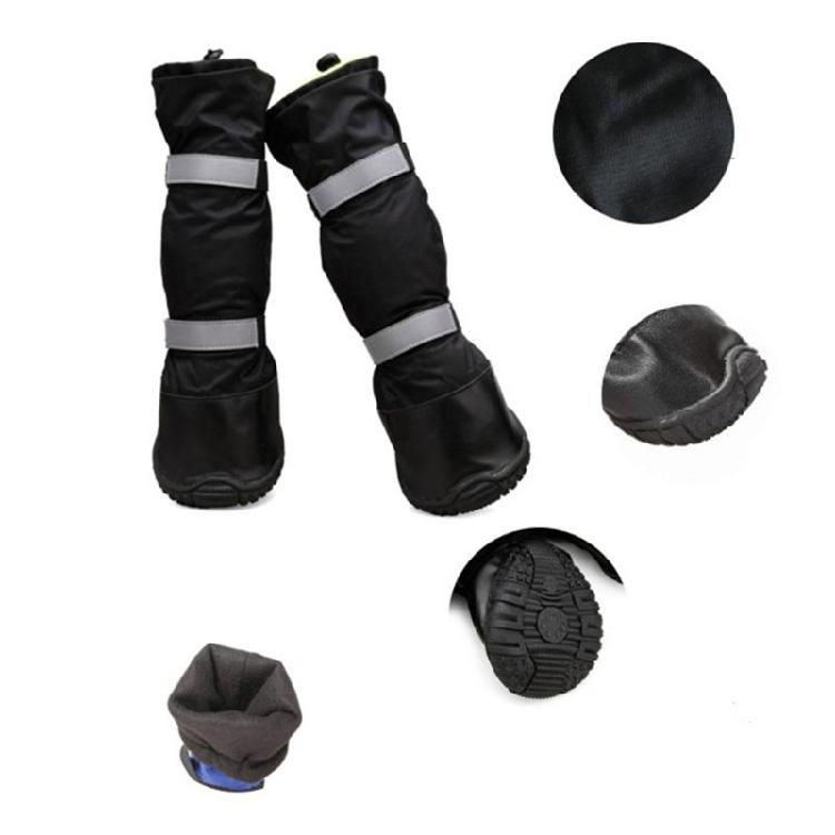 Dog Boots Waterproof Adjustable Shoes Non Slip Soles for Medium Large Dogs