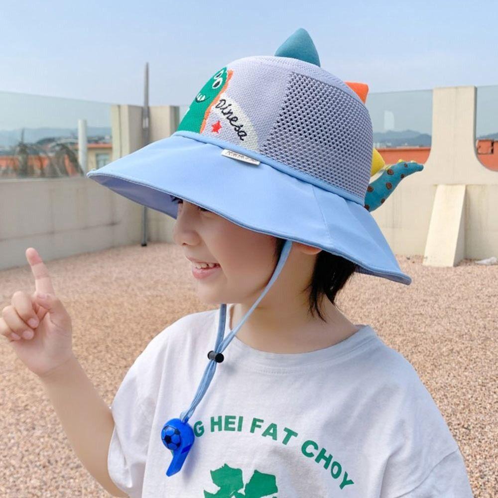 UV Protection Kids Bucket Hat With Whistle Panama Hat Outdoor Sun Cap  Infant Girls Boys