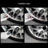 4 Modes 12 Led Car Solar Energy Flash Wheel Tire Rim Light Lamp Decoration