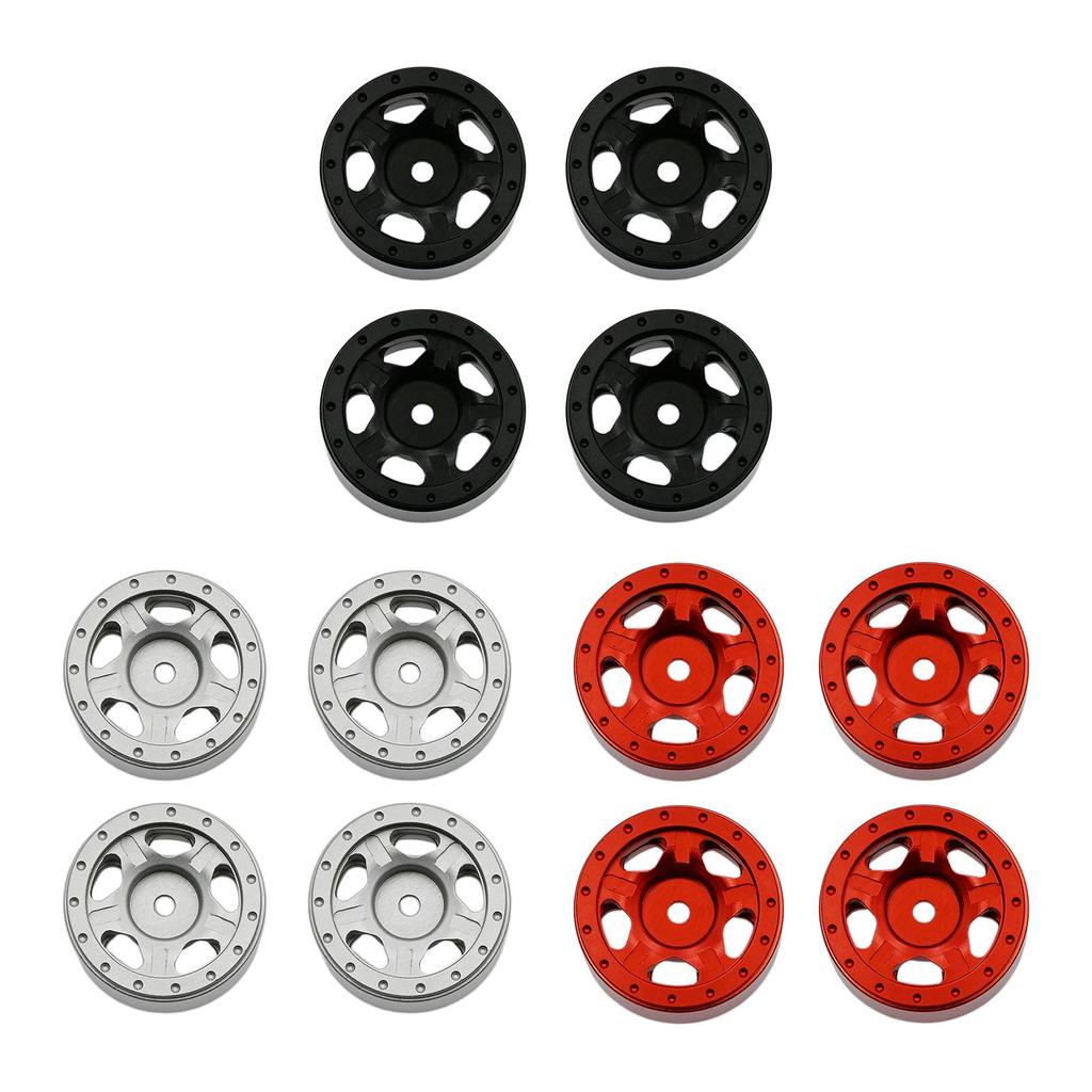 4 Wheel Rim Hubs for Axial SCX24 AXI00002 AXI00001 AXI90081 RC Rock Cralwer Accessories