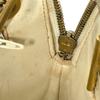 CHANEL vintage Matelasse Quilted Logo Double Chain Shoulder Bag Leather White