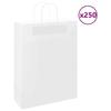 VidaXL Paper Bags 250 Pcs with Handles White 32x12x42 Cm, Paper Bag, Paper Gift Bag, Paper Gift Bag, 4101620