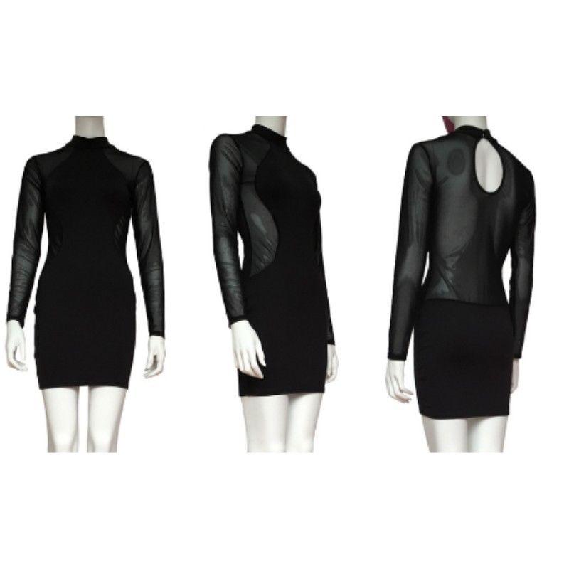 Premium Quality Women Sexy Long Sleeve Bandage Bodycon Evening Cocktail Mini Dress