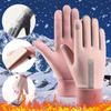 Thermal Fleece Winter Gloves Windproof Cold Resistance Full Finger Gloves Waterproof Thermal Sports Mittens For Women/Men