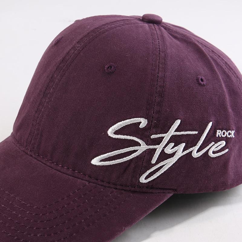 New Street Wind Side Letter Embroidery Baseball Cap Female Versatile Cap Male Couple Trendy Brand