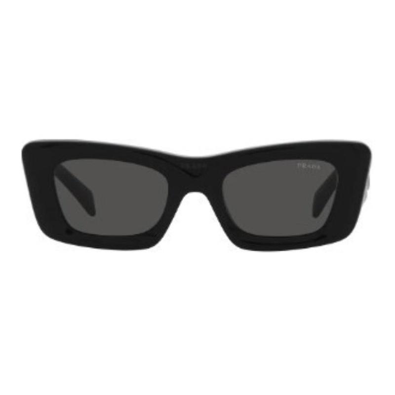 Prada Logo Irregular Sunglasses Women's Black Black 50 Basic Packaging-glasses Case + Packaging Box