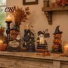 Vintage Haunted House Tiered Tray Decor Farmhouse Halloween Wooden Tabletop Decorations, Table Topper Signs, Spooky Decorative Storage Accessories