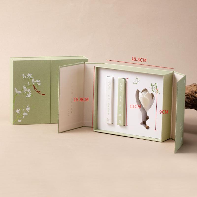 

Благовонные палочки Агарвуд Сандаловое дерево и Гусиная груша Палатка для благовоний Подарочная коробка Спальни Чайные комнаты Офисы Очищают воздух Джосс-стик Gift box set