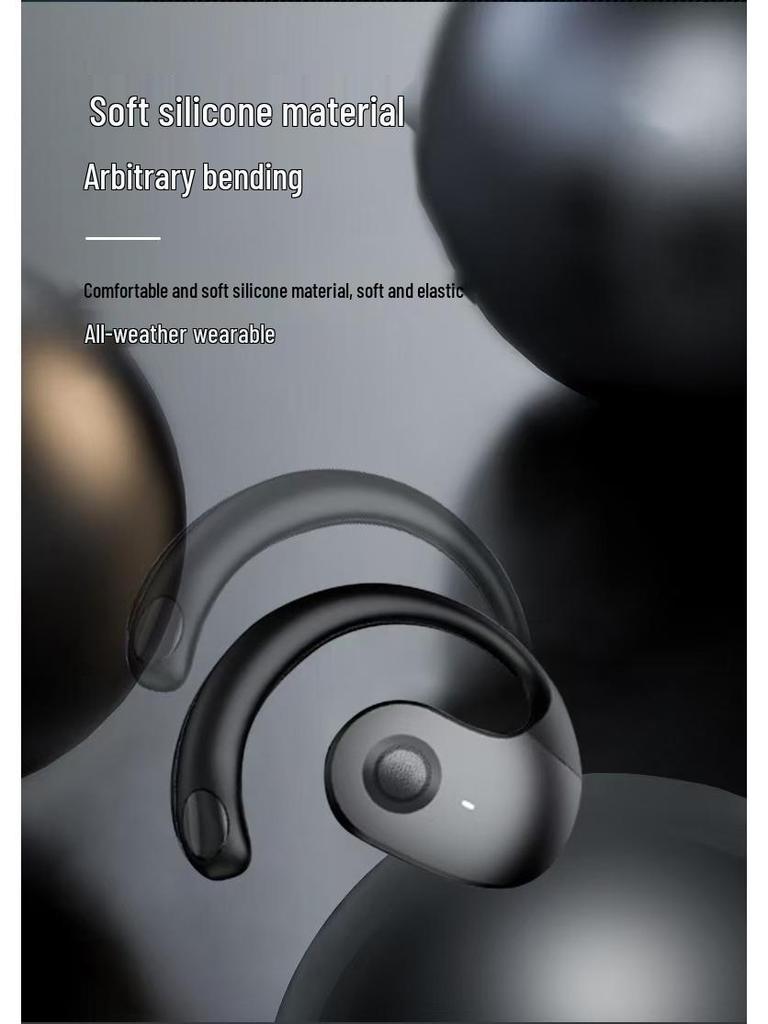 Little Coconut Ball TWS Ear-Hook Bluetooth Earbuds: Wireless, Noise-Cancelling, Long Battery Life for Sports