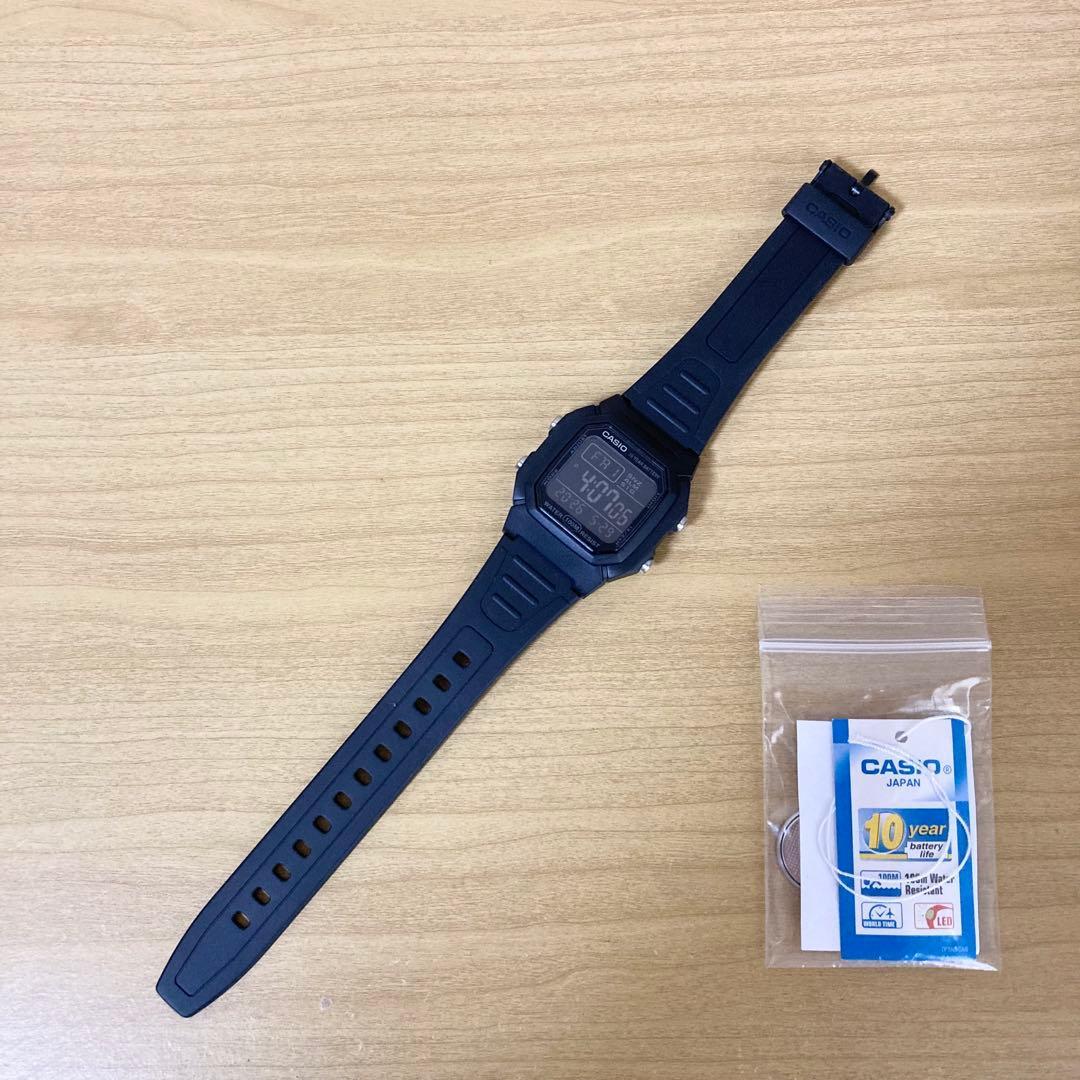 Used CASIO W-800H digital watch body 10 year battery not released in Japan