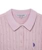 USPOLOASSN Classic Cable Cara Knit _Purple