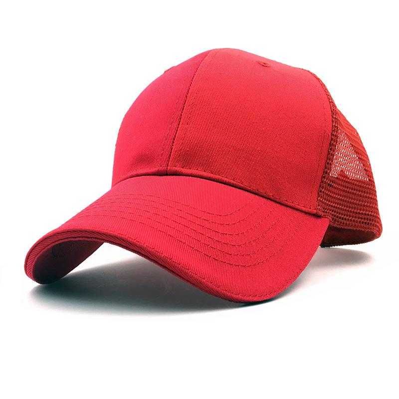 Summer Outdoor Baseball Cap Children S Cap Breathable Mesh Cap Casual Visor, Men S Sun Hat Adjustable красный