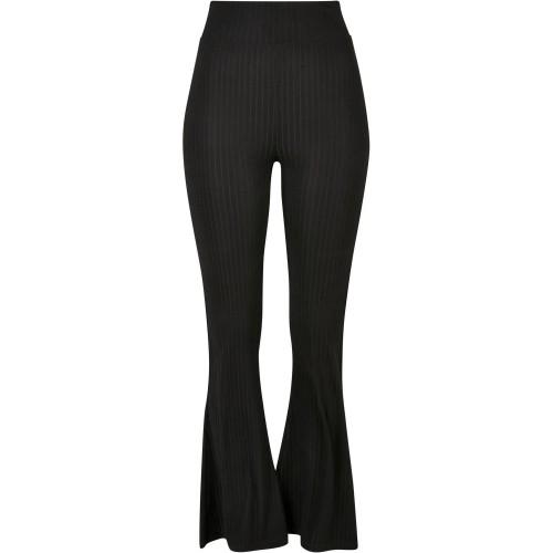 Urban Classics Womens/Ladies Ribbed Flared High Waist Leggings