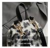 Autumn/Winter 2025 Leopard Print Plush Mini Backpack - Cute, Fashionable, Commuter Style.