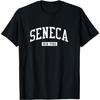 Seneca New York NY Vintage Athletisches Sportdesign T-Shirt