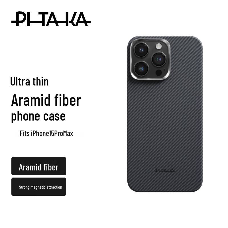 PITAKA MagEZ Kevlar Aramidové Vlákno Pouzdro na Telefon pro iPhone 15 Série