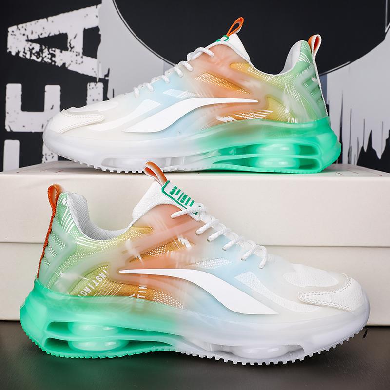 Outdoorová obuv pro muže šněrovací pánské vulkanizované boty zimní muž tenisky na platformě smíšené barvy pánská obuv pro volný čas