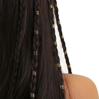 40 Stück Haarzopf-Hohlraum-Haarring Dreadlocks-Haarband-Röhrchen Dreadlocks-Perlen Herren