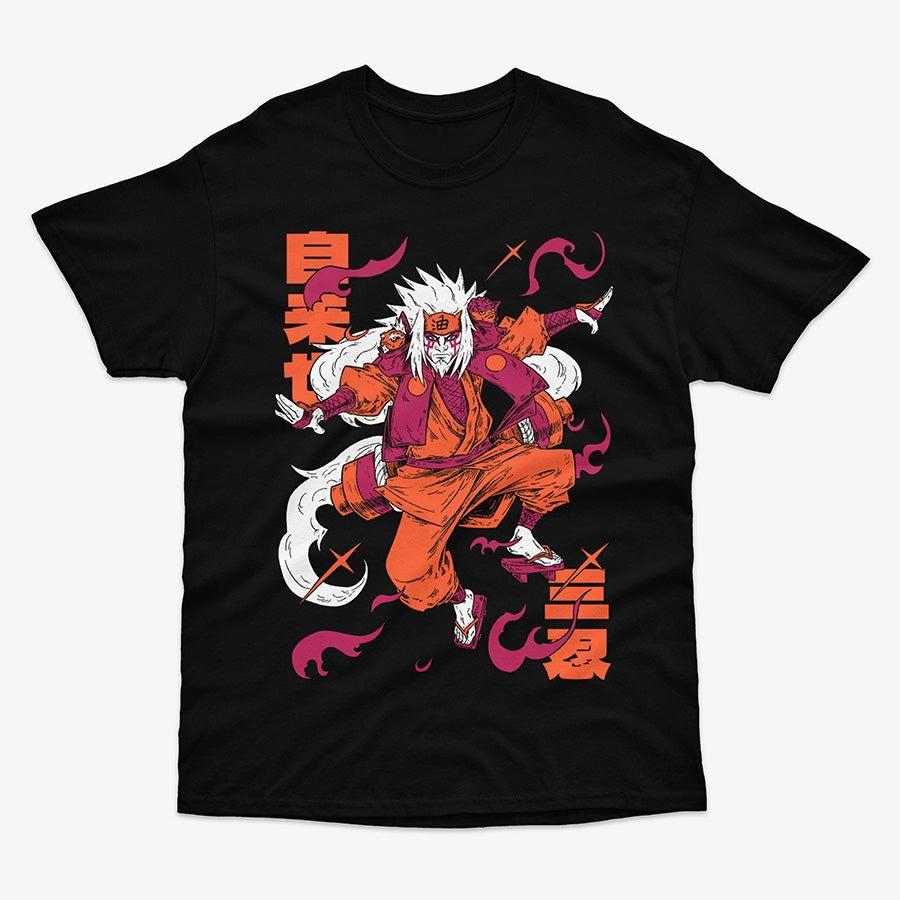 

Naruto T Shirt Jiraiya Sannin Anime Manga Graphic Cotton Streetwear Oversized Tee for Fans S разноцветный