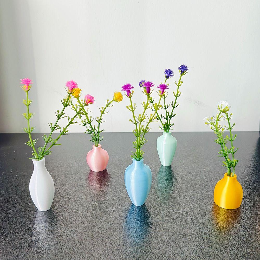 5 stk DIY Mini Vase Magneter for Kjøleskap Moderne Kjøleskapsmagneter Vase Kjøleskapsdekorasjon