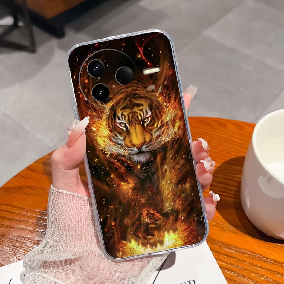 Case For POCO F7 Pro / F7 Ultra Summer Flower Transparent Funda For POCO F 7 Soft Untra Thin Phone Back Cover Shockproof Housing