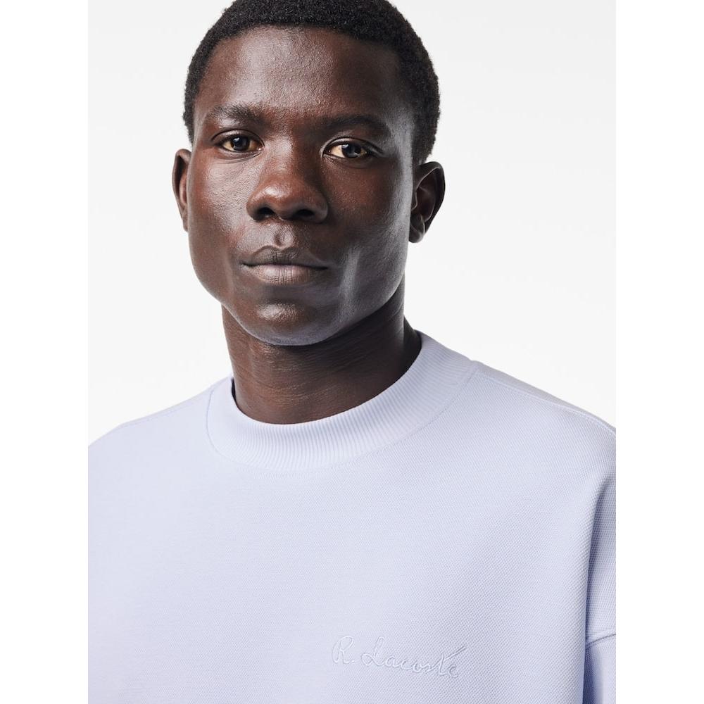 Lacoste Men S Signature Embroidered Match Mock Neck SweatShirt Sh7470 54g J2g q2nSh7470 54gJ2g