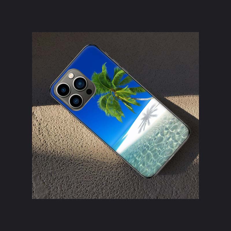 

Чехол для телефона с морскими тропическими пальмами и пляжем для Apple Iphone 15 13 12 11 14 Pro Max Mini Cover SE 2020 X XS XR 8 7 6 6S Plus 5 5S S iPhone 13 Mini