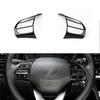 For Hyundai KONA Encino 2018-22 ABS Carbon Fiber Steering Wheel Decor Cover Trim