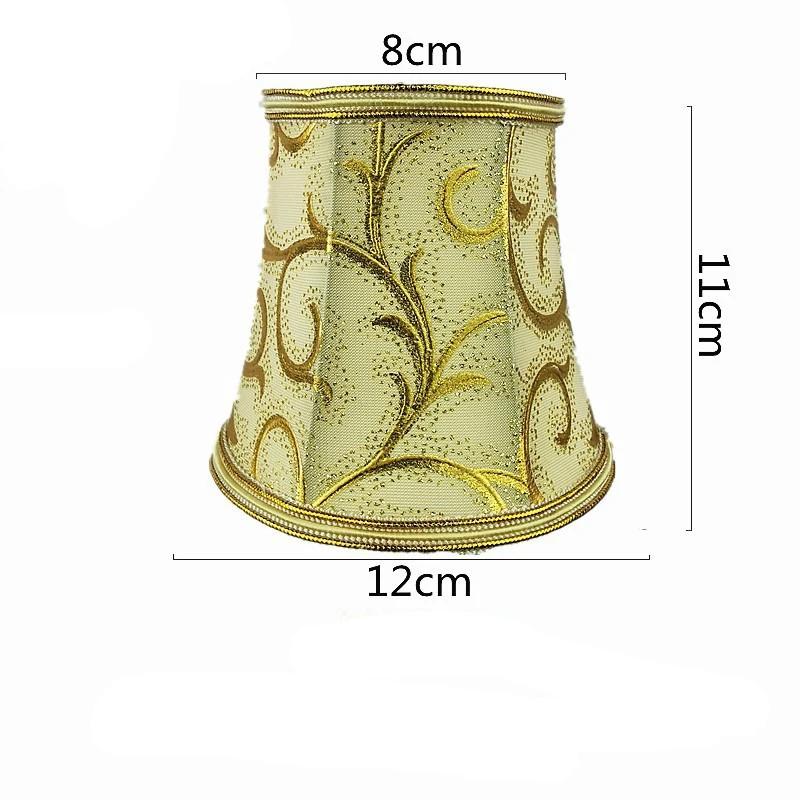 European Style Chandelier Lamp Shade Modern Clip On Droplight Wall Lamp Simple Chandelier Clip Fabric Drum Lamp Shade DIY Decor