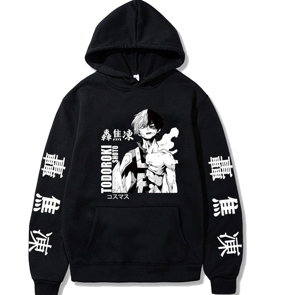 Oma Riman College Cartoon Printed Casual Hooded Sweater
