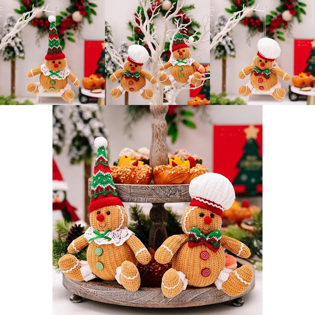 Gingerbread Man Sweet Fabric Holiday Ornament For American Country Style Christmas