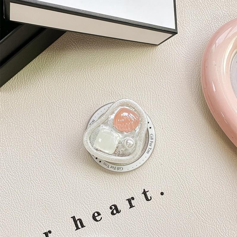 

Pearl Shell Love Phone Airbag Bracket Star Magnetic Adhesive Internet Celebrity Female Gift Decoration Folding Watching Drama