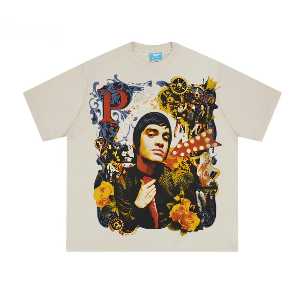 COLLAGE PHOTO TEE Panic! At The Disco 2025 Same As Official Website T Shirt Comfortable Cotton Hombre Clothing High Quality Tops